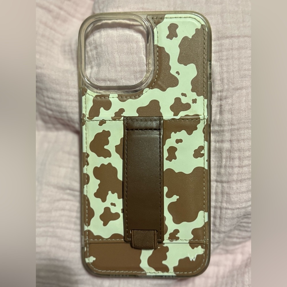 Walli IPhone 13 Pro Max Cow Print Phone Case